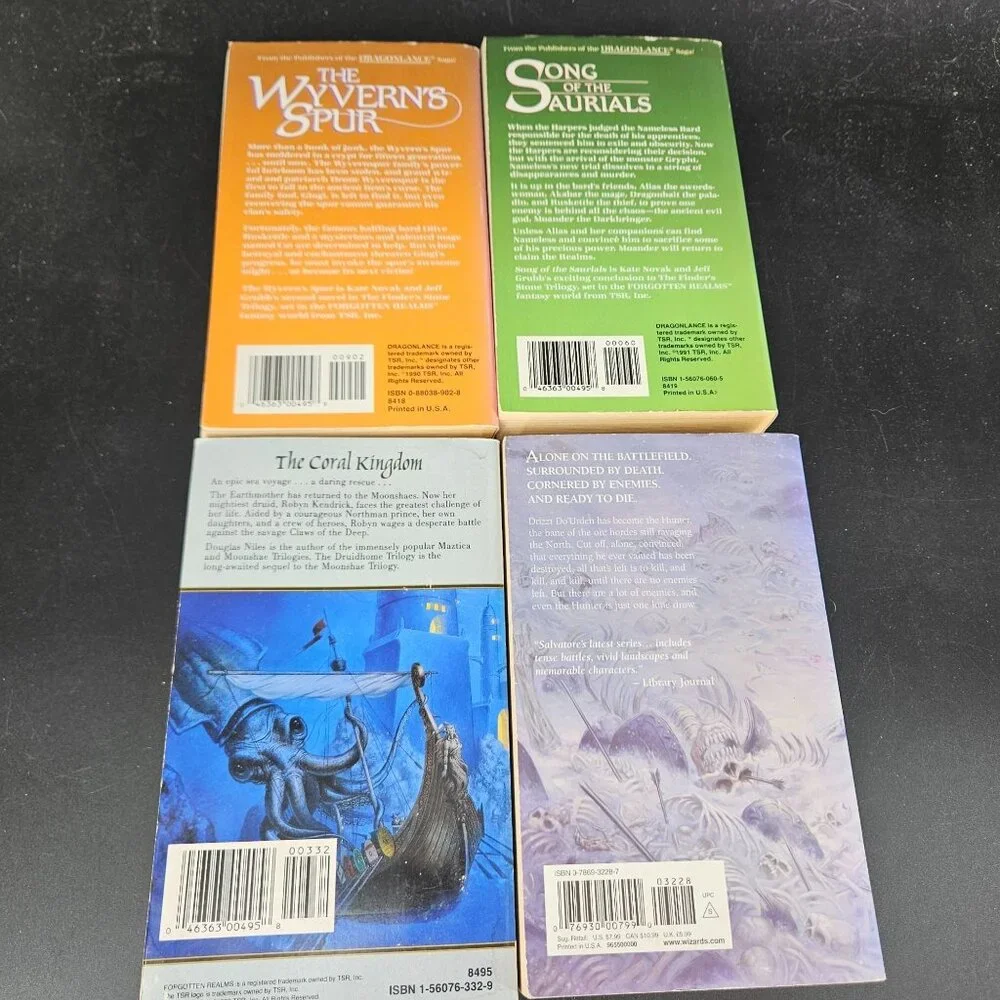 Forgotten Realms Finder Druidhome Fantasy Dungeons Dragons Paperback Book Lot 4